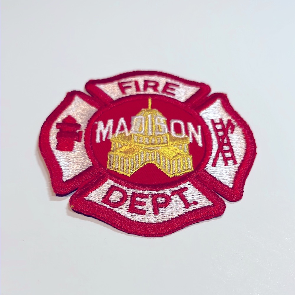 🔥 Madison Fire Department Wisconsin Rescue EMS EMT Emergency Embroidered Patch